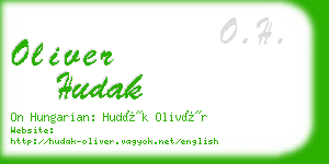 oliver hudak business card